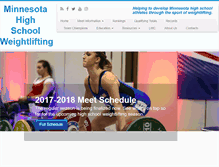 Tablet Screenshot of mnweightlifting.org